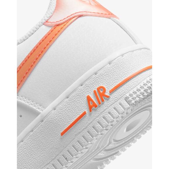 NEW Nike Air Force 1 Next Nature White Orange FJ4669 100 - SIZE 5.5Y / 7 WOMENS - Picture 6 of 9